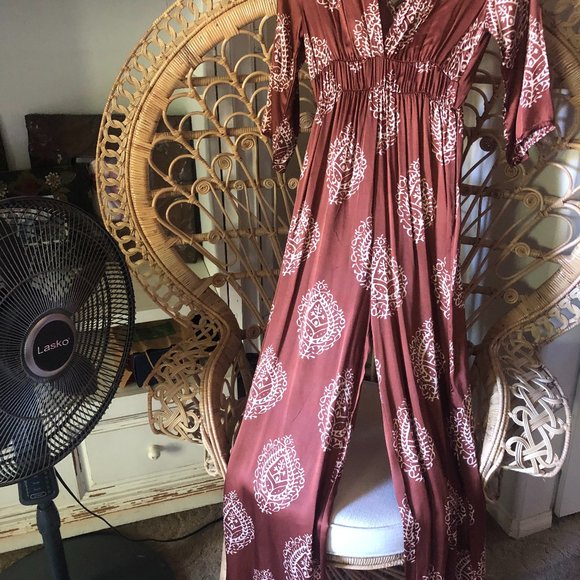 Lola made in Italy silk blend jumpsuit - Picture 3 of 4